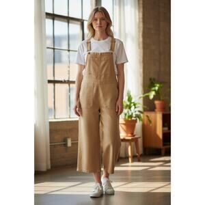 MATE the Label Maya Linen Overalls Womens Size L
